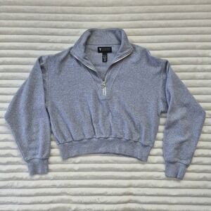 Victorias Secret On Point Crop Sweatshirt‎ Gray Size Small